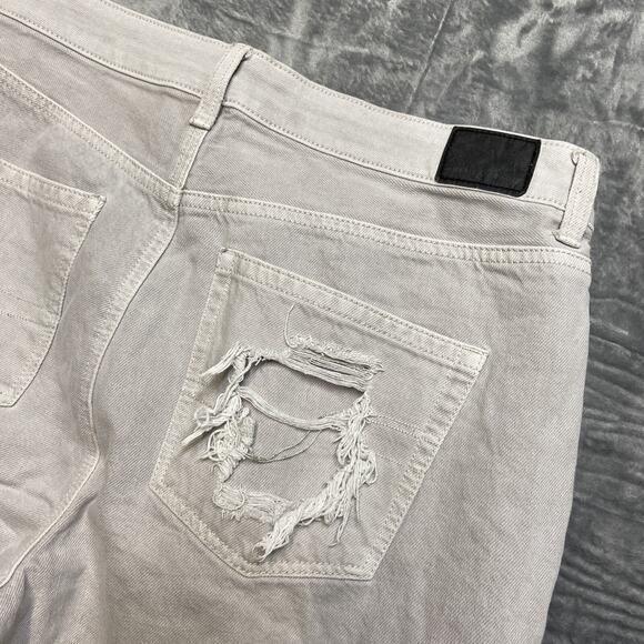 American Eagle Outfitters Mom Jean Distressed Skinny Jeans Women's Size 12 Gray - Picture 12 of 13